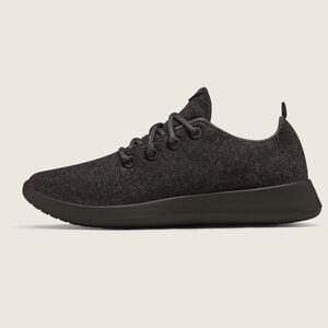 Allbirds Wool Runner Sneakers Natural Black w/ Black Sole Women’s Size 9